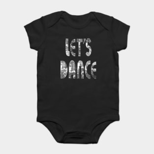 70's Silver Disco Let's Dance Baby Bodysuit